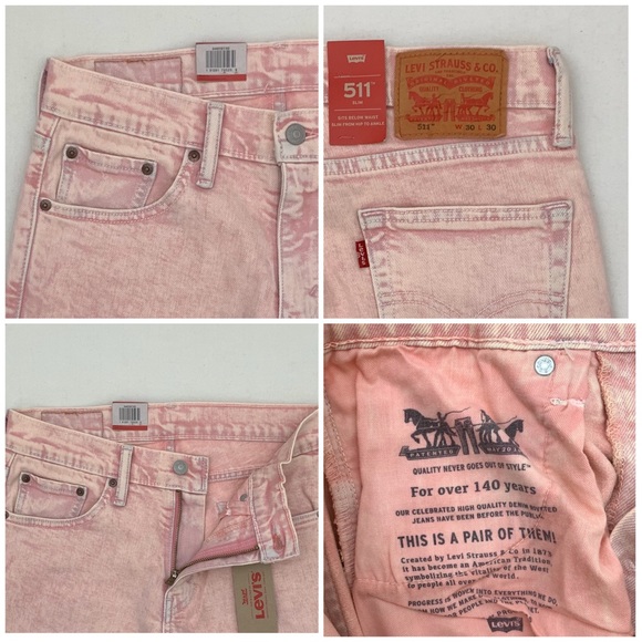 (Sold) Levis 511 Slim Fit Stretch ZEKE Denim Jeans - Picture 6 of 8